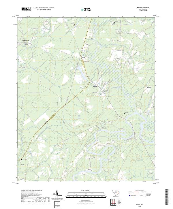 Rhems topographic map thumbnail