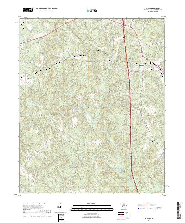 Richburg topographic map thumbnail