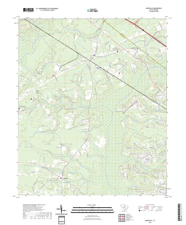 Ridgeville topographic map thumbnail