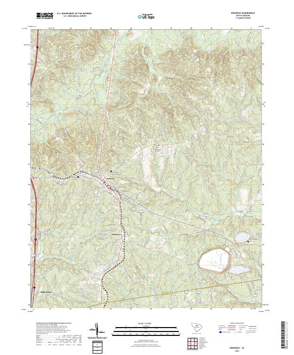 Ridgeway topographic map thumbnail