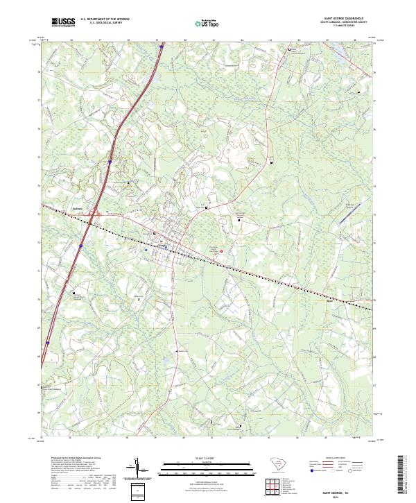 Saint George topographic map thumbnail