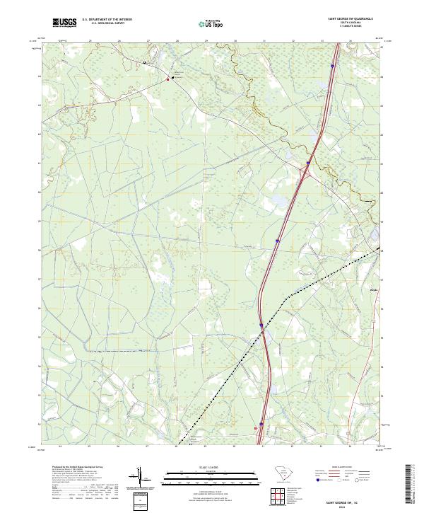 Saint George SW topographic map thumbnail