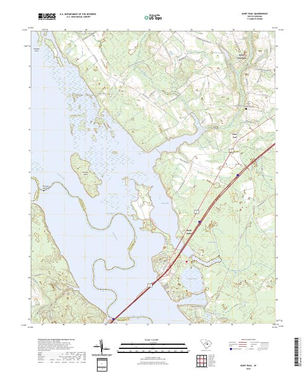 Saint Paul topographic map thumbnail