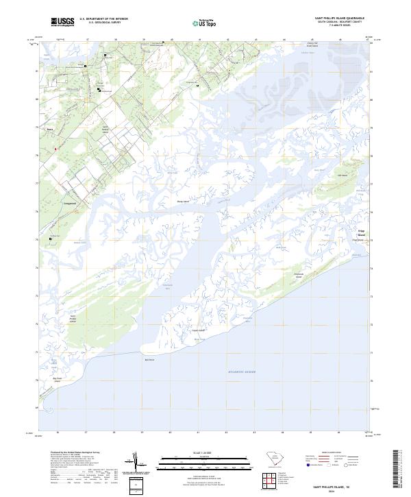 Saint Phillips Island topographic map thumbnail