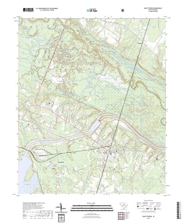 Saint Stephen topographic map thumbnail