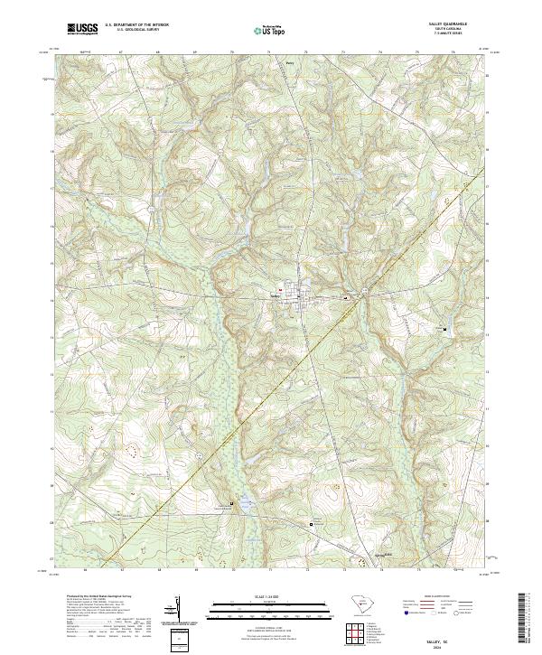 Salley topographic map thumbnail
