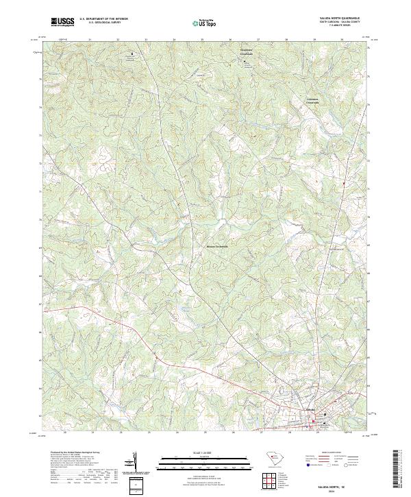 Saluda North topographic map thumbnail