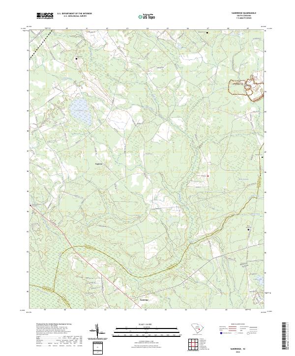 Sandridge topographic map thumbnail