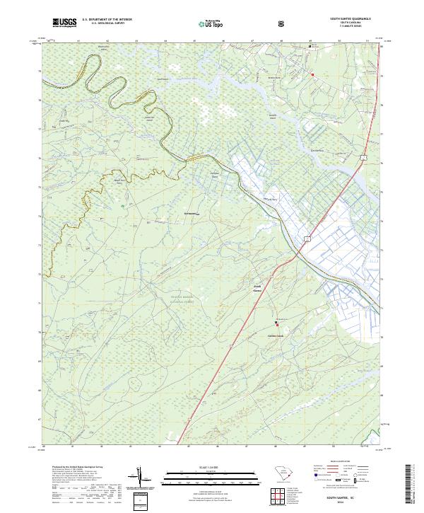 South Santee topographic map thumbnail
