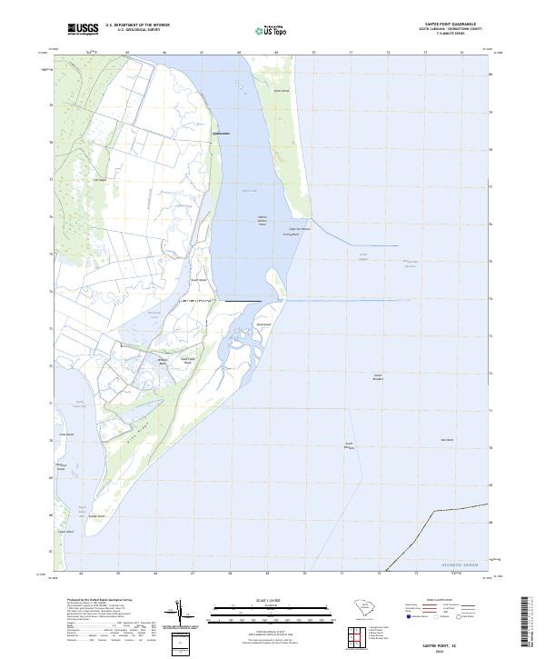 Santee Point topographic map thumbnail
