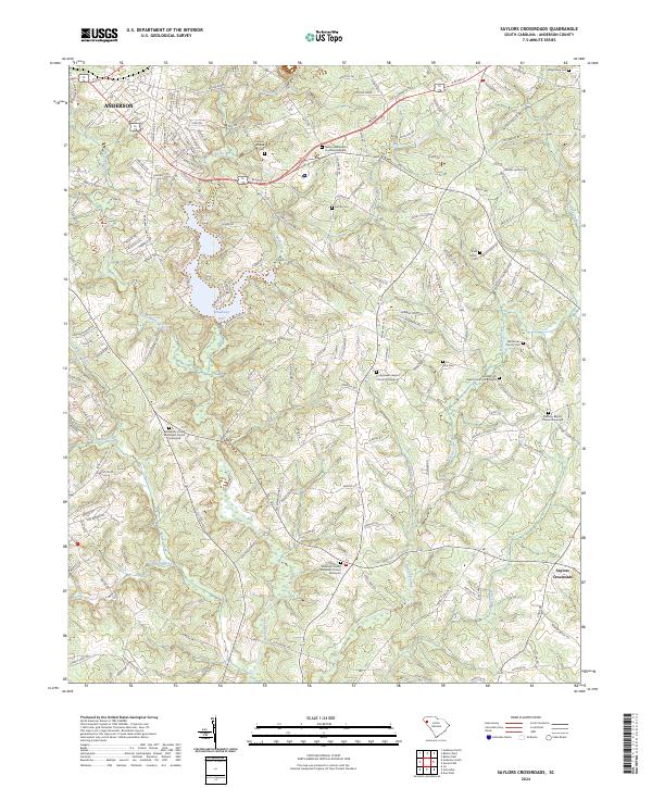 Saylors Crossroads topographic map thumbnail