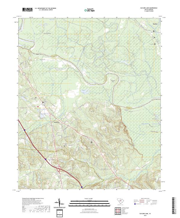 Saylors Lake topographic map thumbnail