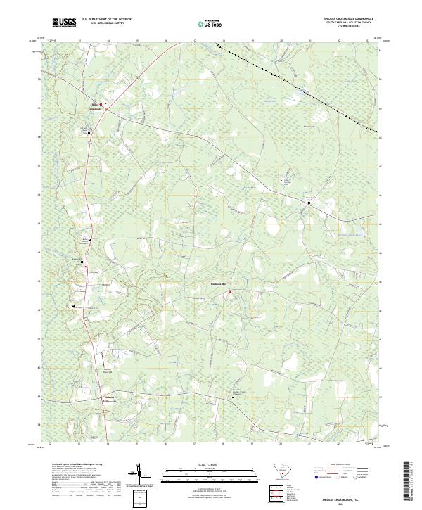 Sniders Crossroads topographic map thumbnail