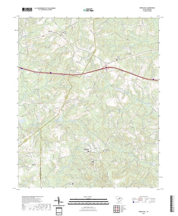 Spring Hill topographic map thumbnail