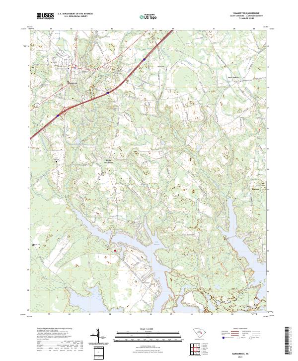 Summerton topographic map thumbnail