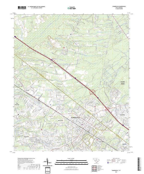 Summerville topographic map thumbnail