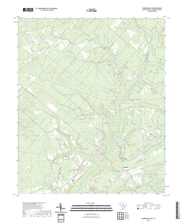 Summerville NW topographic map thumbnail