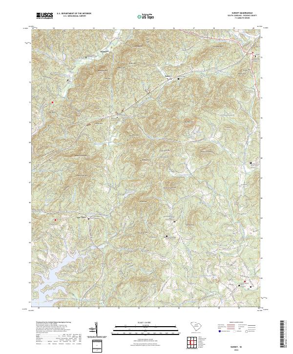Sunset topographic map thumbnail