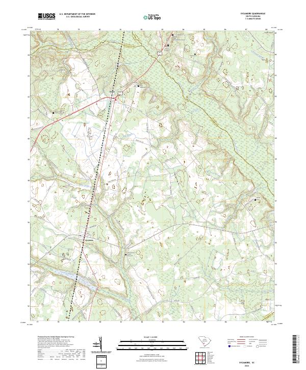 Sycamore topographic map thumbnail