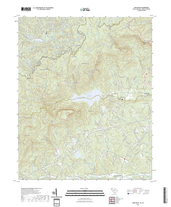Table Rock topographic map thumbnail