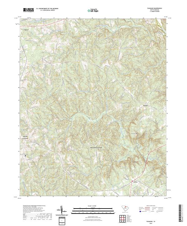 Taxahaw topographic map thumbnail