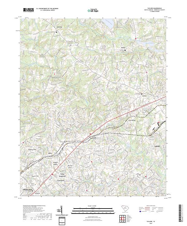 Taylors topographic map thumbnail
