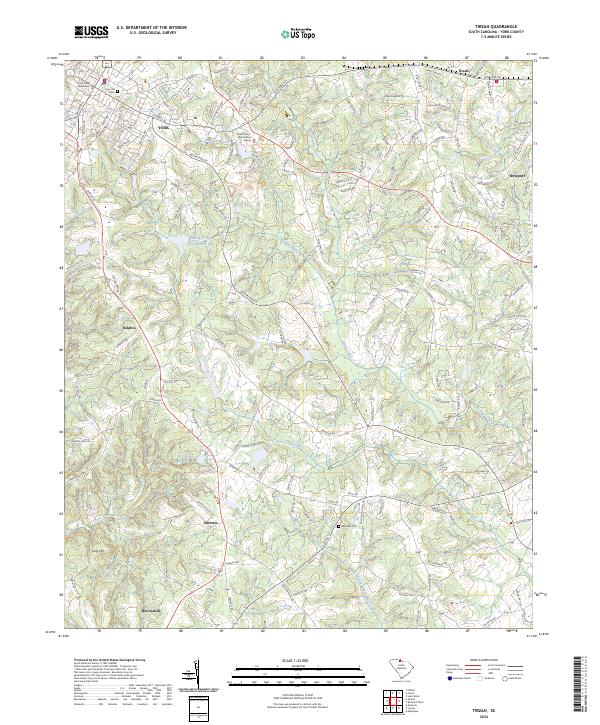 Tirzah topographic map thumbnail