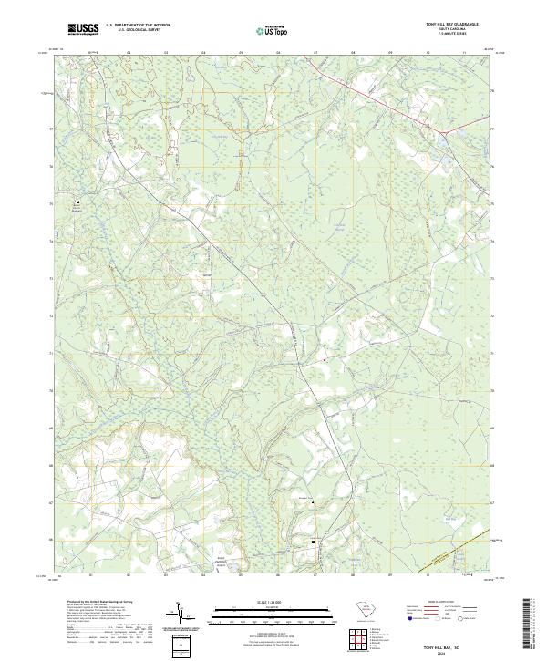 Tony Hill Bay topographic map thumbnail