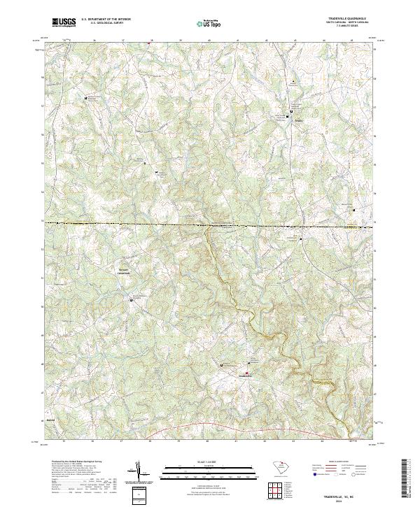 Tradesville topographic map thumbnail