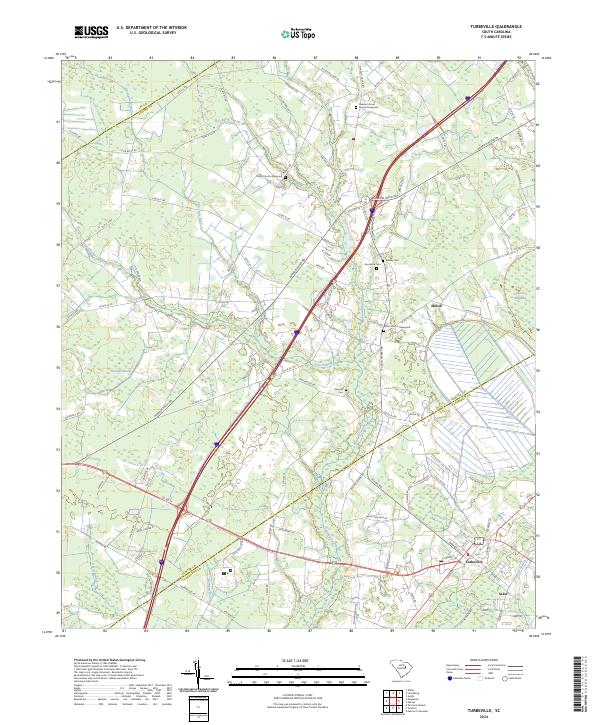 Turbeville topographic map thumbnail