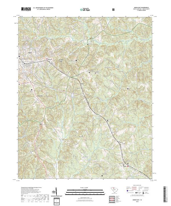 Union East topographic map thumbnail