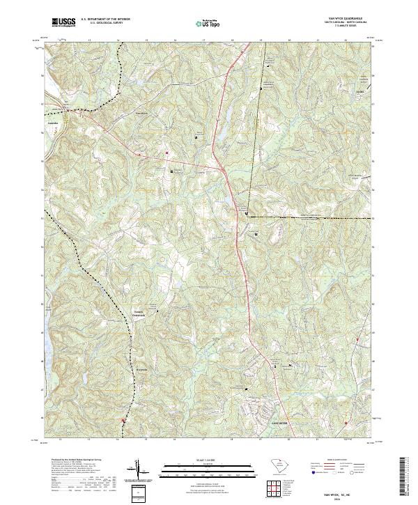 Van Wyck topographic map thumbnail