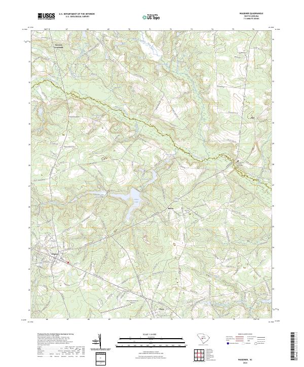 Wagener topographic map thumbnail