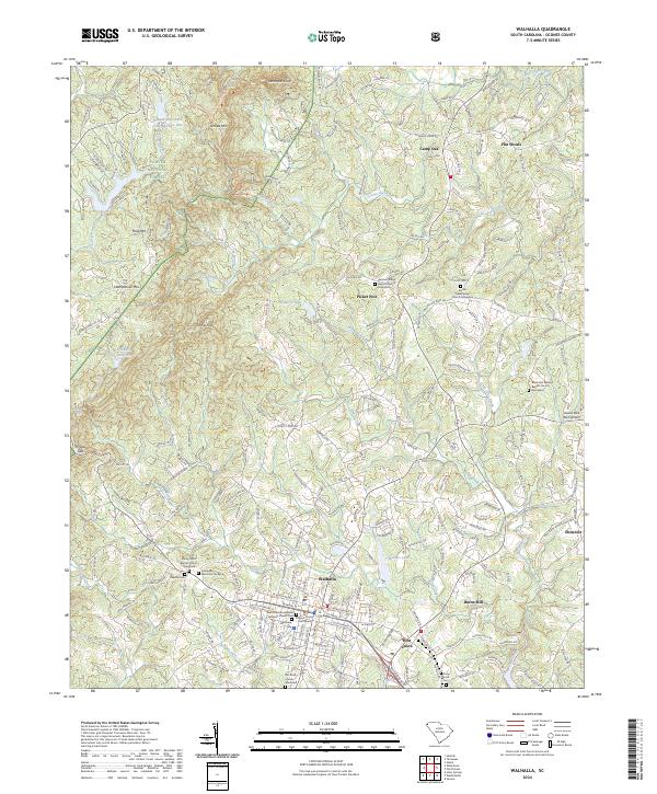 Walhalla topographic map thumbnail