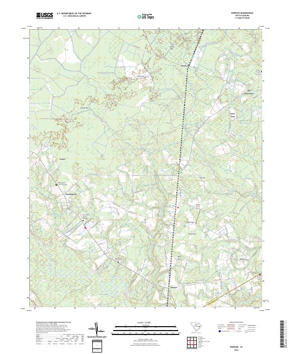 Warsaw topographic map thumbnail