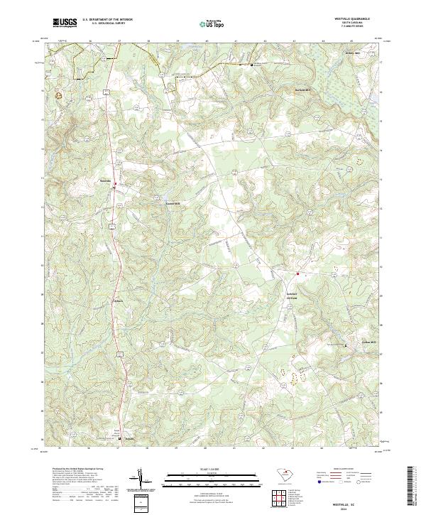 Westville topographic map thumbnail