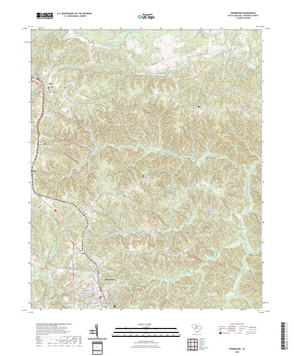Winnsboro topographic map thumbnail