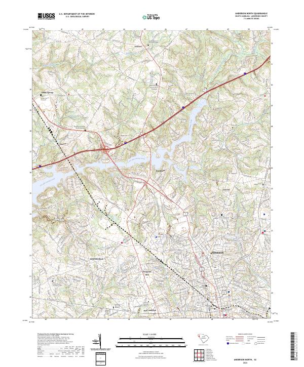 Anderson North topographic map thumbnail