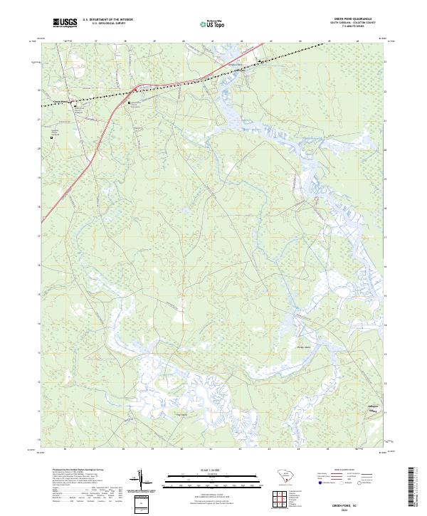 Green Pond topographic map thumbnail
