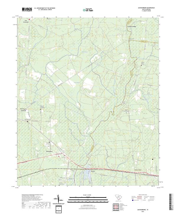 Jacksonboro topographic map thumbnail