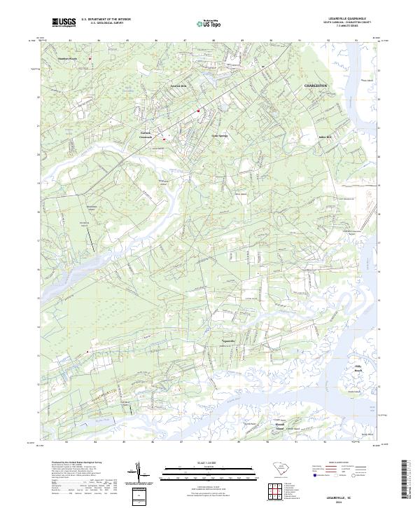 Legareville topographic map thumbnail