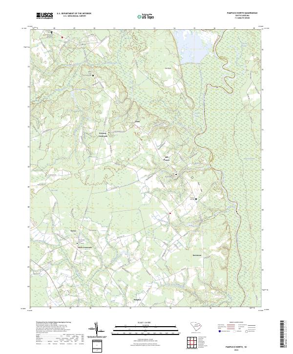 Pamplico North topographic map thumbnail