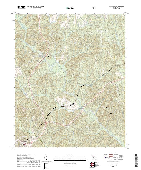 Whitmire North topographic map thumbnail