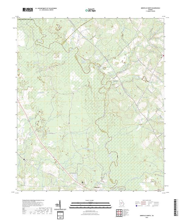 Abbeville North topographic map thumbnail