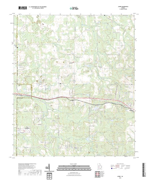 Acree topographic map thumbnail