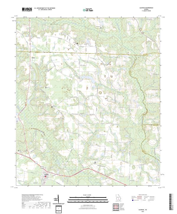 Alapaha topographic map thumbnail