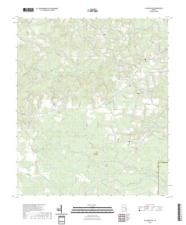 Altamaha SW topographic map thumbnail