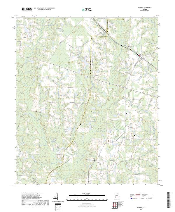 Ambrose topographic map thumbnail