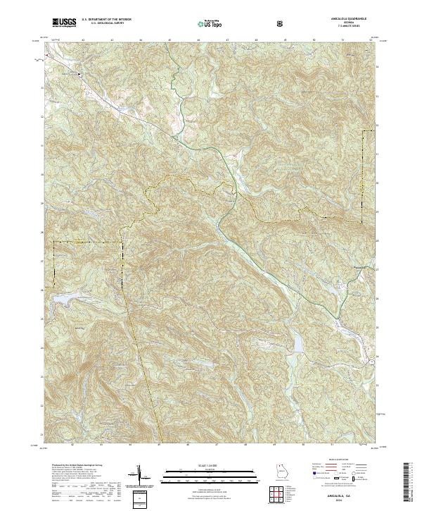 Amicalola topographic map thumbnail