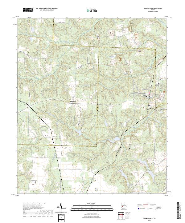 Andersonville topographic map thumbnail